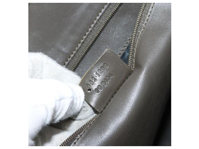 GUCCI Tote Bag Satin Braun Silber 002 1098 Auth bs30953 - Ansicht 12