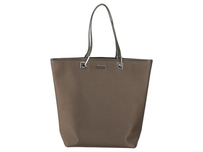GUCCI Tote Bag Satin Braun Silber 002 1098 Auth bs30953 - Ansicht 13