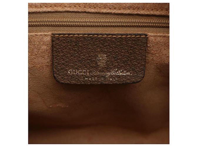 Borsa Sherry Line GG Supreme Web di GUCCI in PVC beige e oro 14 02 005 Auth BA7798 D'oro - vista 12