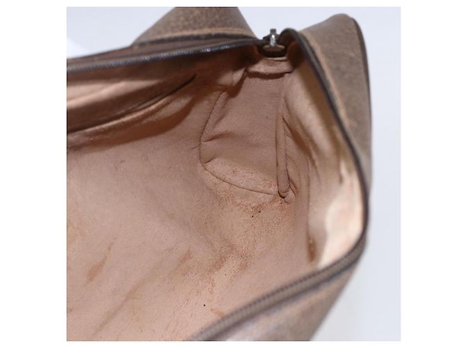 Borsa Sherry Line GG Supreme Web di GUCCI in PVC beige e oro 14 02 005 Auth BA7798 D'oro - vista 20