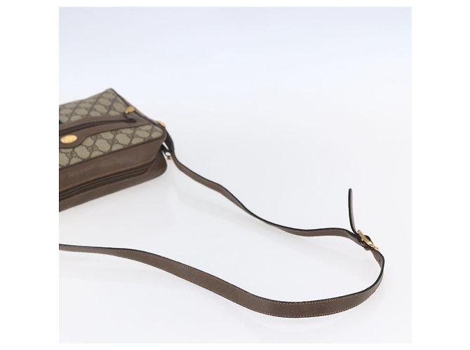 Borsa Sherry Line GG Supreme Web di GUCCI in PVC beige e oro 14 02 005 Auth BA7798 D'oro - vista 7