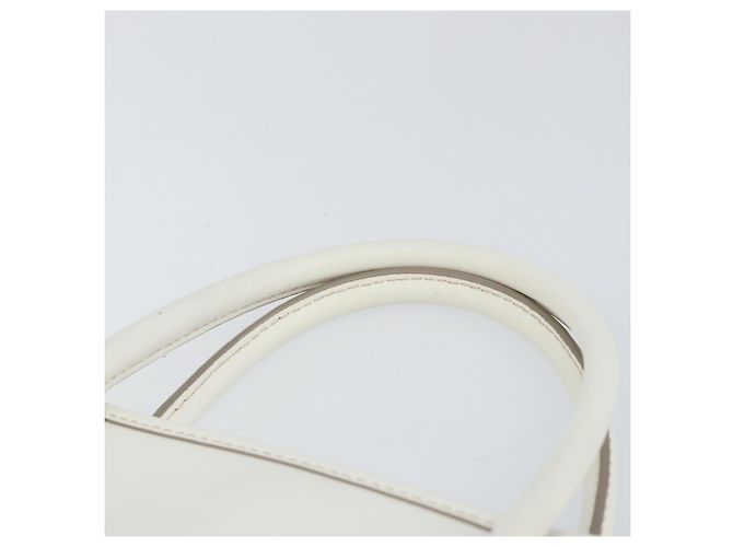 Borsa MCM in pelle bianca e oro Auth mr1564 Bianco D'oro - vista 14