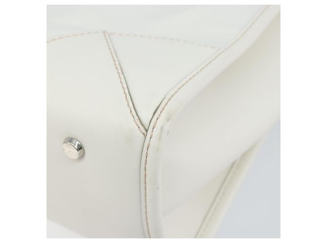 Borsa MCM in pelle bianca e oro Auth mr1564 Bianco D'oro - vista 17