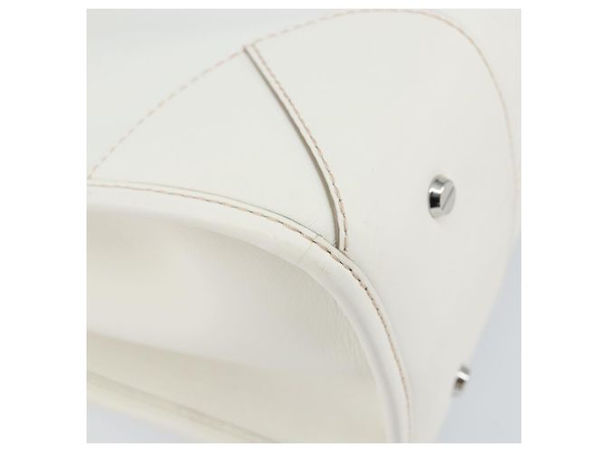 Borsa MCM in pelle bianca e oro Auth mr1564 Bianco D'oro - vista 18