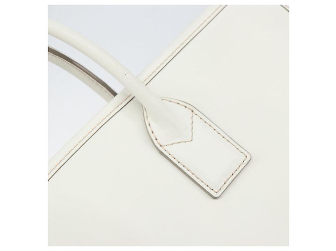 Borsa MCM in pelle bianca e oro Auth mr1564 Bianco D'oro - vista 19