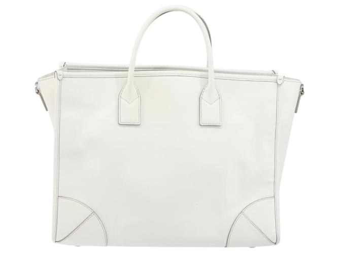 Borsa MCM in pelle bianca e oro Auth mr1564 Bianco D'oro - vista 2