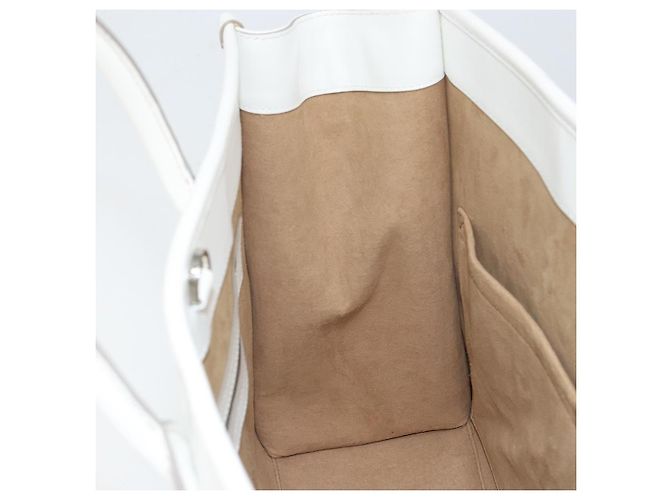 Borsa MCM in pelle bianca e oro Auth mr1564 Bianco D'oro - vista 20