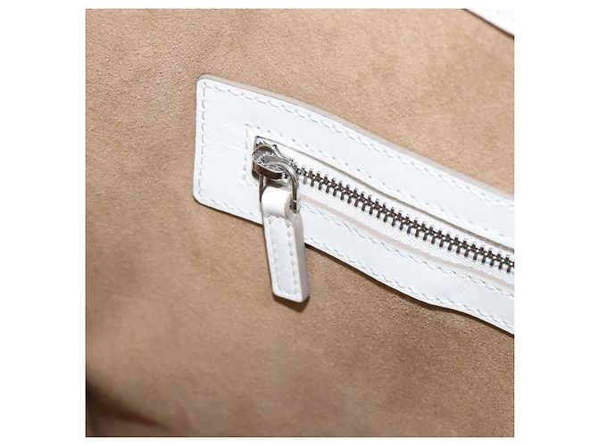 Borsa MCM in pelle bianca e oro Auth mr1564 Bianco D'oro - vista 22