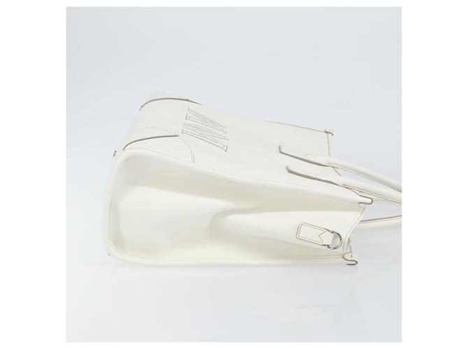 Borsa MCM in pelle bianca e oro Auth mr1564 Bianco D'oro - vista 3