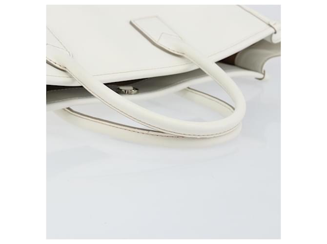 Borsa MCM in pelle bianca e oro Auth mr1564 Bianco D'oro - vista 7