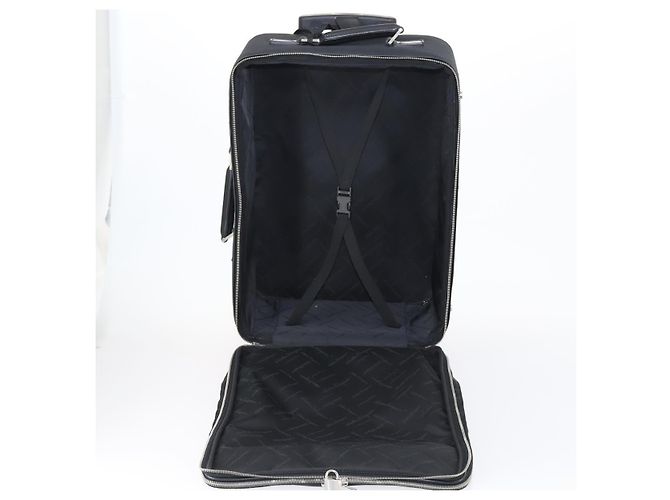 Valigia Salvatore Ferragamo in tela nera e argento Auth bs29676 Nero - vista 11