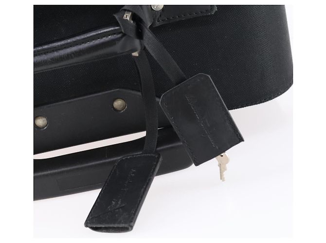 Valigia Salvatore Ferragamo in tela nera e argento Auth bs29676 Nero - vista 22