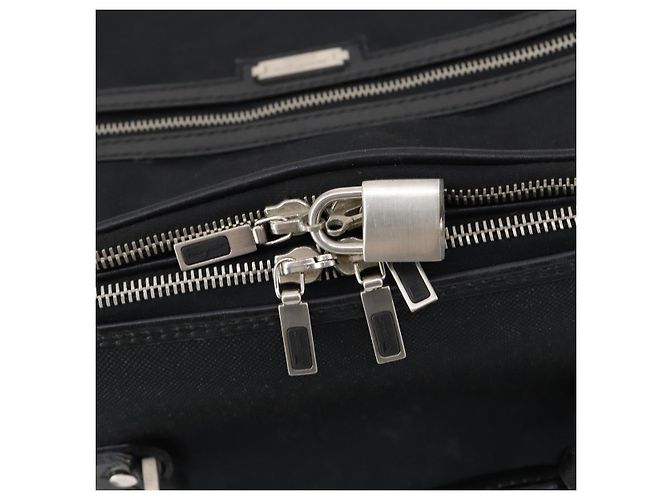Valigia Salvatore Ferragamo in tela nera e argento Auth bs29676 Nero - vista 23