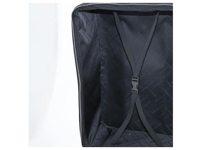 Valigia Salvatore Ferragamo in tela nera e argento Auth bs29676 Nero - vista 27