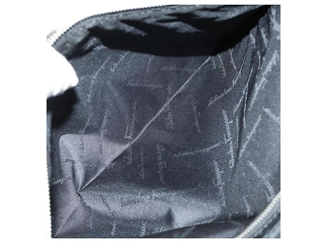 Valigia Salvatore Ferragamo in tela nera e argento Auth bs29676 Nero - vista 29