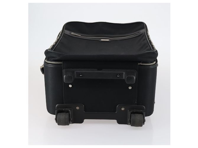 Valigia Salvatore Ferragamo in tela nera e argento Auth bs29676 Nero - vista 6