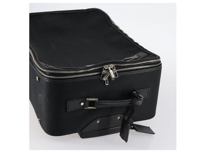 Valigia Salvatore Ferragamo in tela nera e argento Auth bs29676 Nero - vista 7