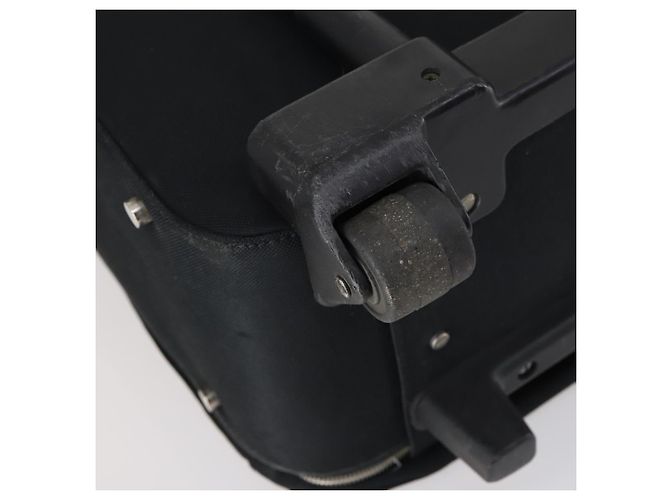 Valigia Salvatore Ferragamo in tela nera e argento Auth bs29676 Nero - vista 9