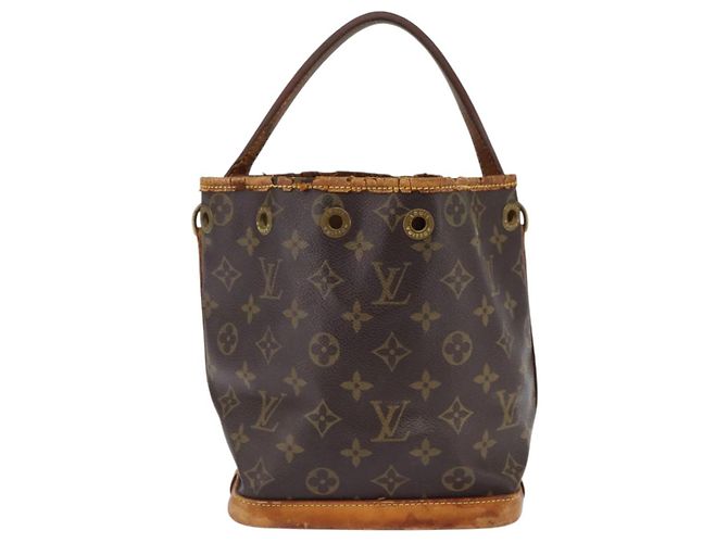 Noe LOUIS VUITTON Mini Noé Monogram Borsa a Mano M42227 LV Auth 145392 Monogramma - vista 13