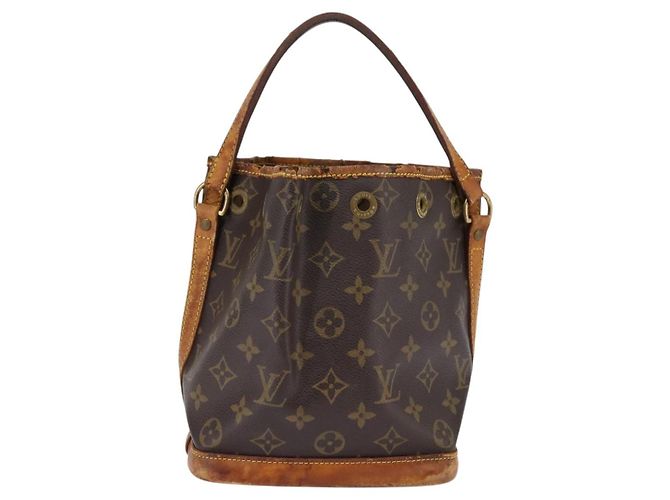 Noe LOUIS VUITTON Mini Noé Monogram Borsa a Mano M42227 LV Auth 145392 Monogramma - vista 2