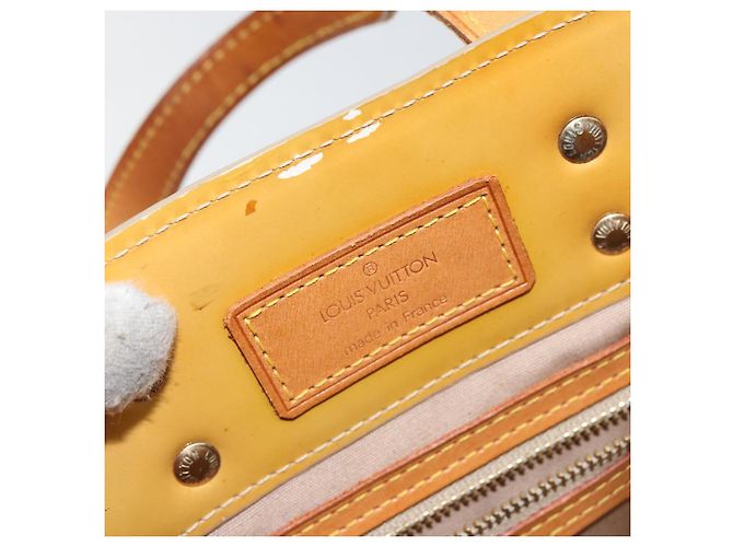 LOUIS VUITTON Borsa a Mano Monogram Vernis Reade PM Beige M91334 LV Auth 143551 - vista 10
