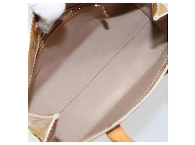 LOUIS VUITTON Borsa a Mano Monogram Vernis Reade PM Beige M91334 LV Auth 143551 - vista 11