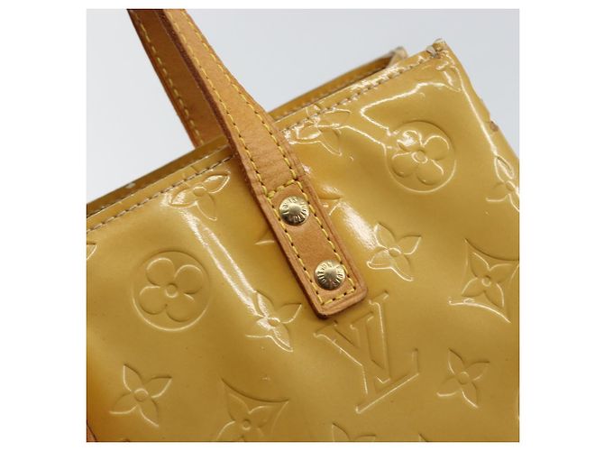 LOUIS VUITTON Borsa a Mano Monogram Vernis Reade PM Beige M91334 LV Auth 143551 - vista 18