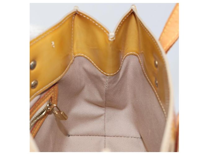 LOUIS VUITTON Borsa a Mano Monogram Vernis Reade PM Beige M91334 LV Auth 143551 - vista 19