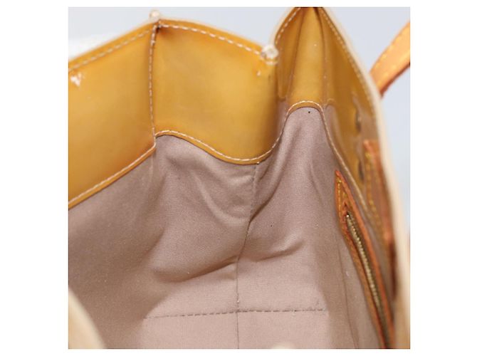 LOUIS VUITTON Borsa a Mano Monogram Vernis Reade PM Beige M91334 LV Auth 143551 - vista 20