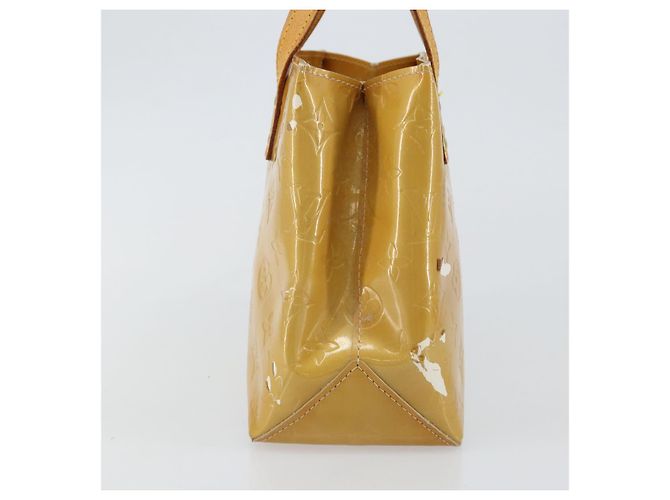 LOUIS VUITTON Borsa a Mano Monogram Vernis Reade PM Beige M91334 LV Auth 143551 - vista 4