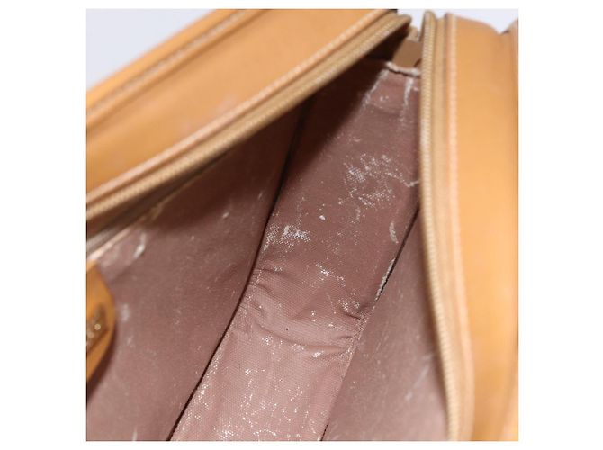 Gucci Borsa a Spalla Micro GG Supreme PVC Beige Oro 001 256 1308 Auth BA7785 D'oro - vista 20