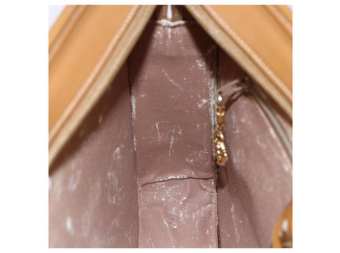 Gucci Borsa a Spalla Micro GG Supreme PVC Beige Oro 001 256 1308 Auth BA7785 D'oro - vista 21