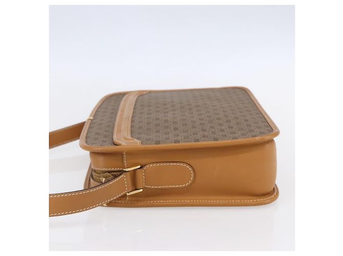 Gucci Borsa a Spalla Micro GG Supreme PVC Beige Oro 001 256 1308 Auth BA7785 D'oro - vista 3