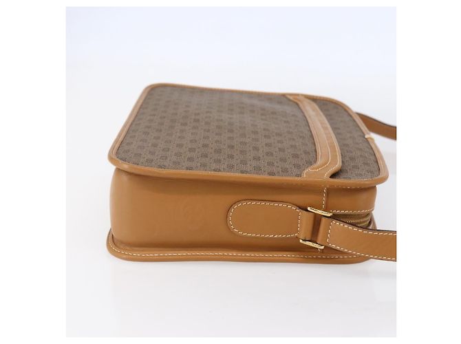 Gucci Borsa a Spalla Micro GG Supreme PVC Beige Oro 001 256 1308 Auth BA7785 D'oro - vista 4