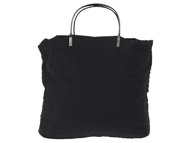 PRADA Bolsa de mão em nylon preto prata Auth ka079 - vista 13