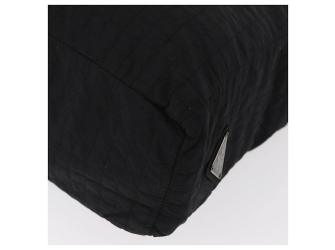 PRADA Bolsa de mão em nylon preto prata Auth ka079 - vista 15