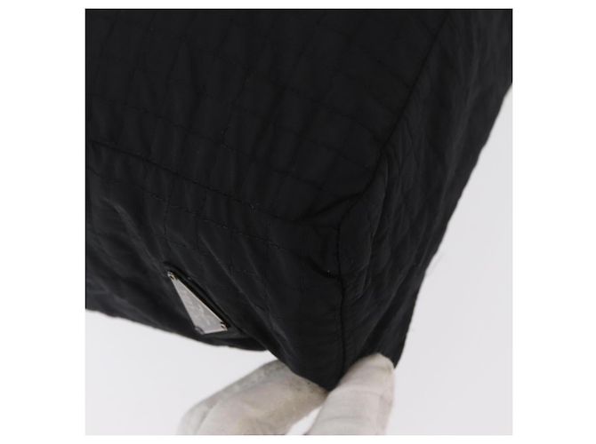 PRADA Bolsa de mão em nylon preto prata Auth ka079 - vista 16