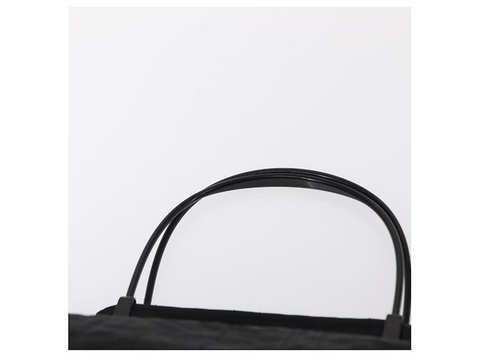 PRADA Bolsa de mão em nylon preto prata Auth ka079 - vista 8