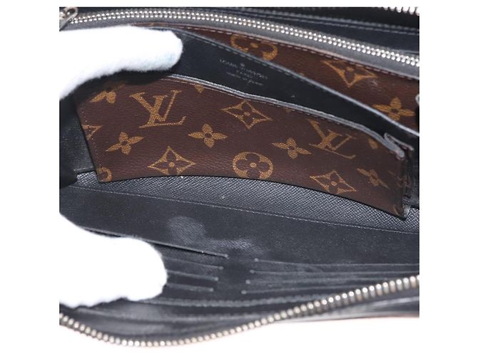 LOUIS VUITTON Zippy XL Langbörse Monogram Macassar M61506 Auth LV 145534 Monogramm - Ansicht 10