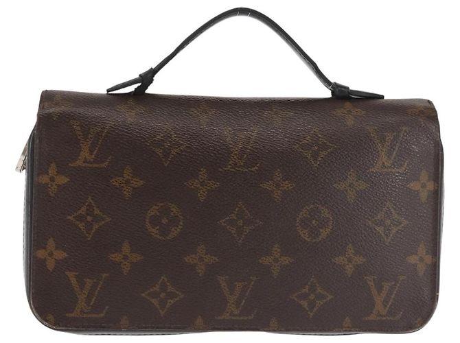 LOUIS VUITTON Zippy XL Langbörse Monogram Macassar M61506 Auth LV 145534 Monogramm - Ansicht 13