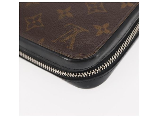 LOUIS VUITTON Zippy XL Langbörse Monogram Macassar M61506 Auth LV 145534 Monogramm - Ansicht 16