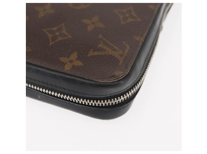 LOUIS VUITTON Zippy XL Langbörse Monogram Macassar M61506 Auth LV 145534 Monogramm - Ansicht 17