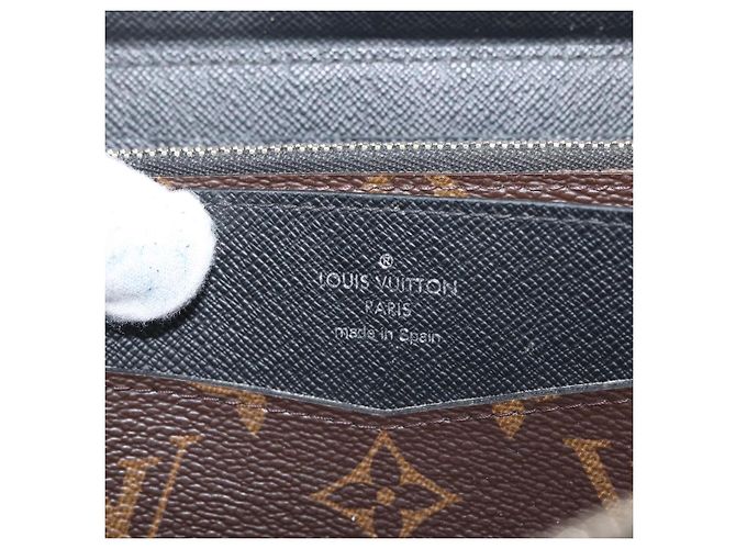 LOUIS VUITTON Zippy XL Langbörse Monogram Macassar M61506 Auth LV 145534 Monogramm - Ansicht 18