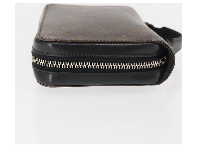 LOUIS VUITTON Zippy XL Langbörse Monogram Macassar M61506 Auth LV 145534 Monogramm - Ansicht 3