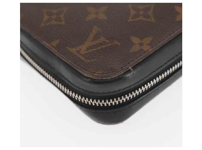 LOUIS VUITTON Zippy XL Langbörse Monogram Macassar M61506 Auth LV 145534 Monogramm - Ansicht 8