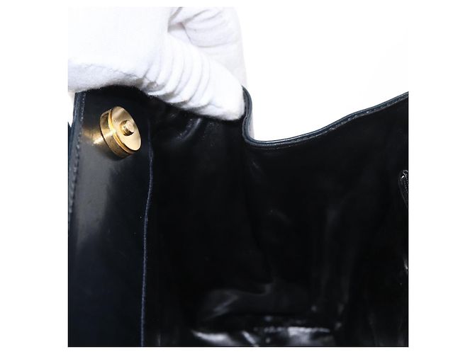 Borsa a mano in pelle Salvatore Ferragamo Vala 2 in 1 Blu Navy Oro Auth 156941 - vista 20