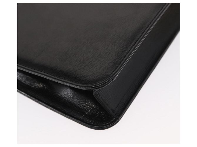 SAINT LAURENT Borsa a Spalla in Pelle Nera Dorata Auth 151813 Nero D'oro - vista 12
