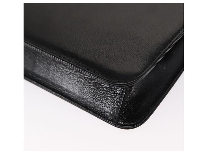 SAINT LAURENT Borsa a Spalla in Pelle Nera Dorata Auth 151813 Nero D'oro - vista 13