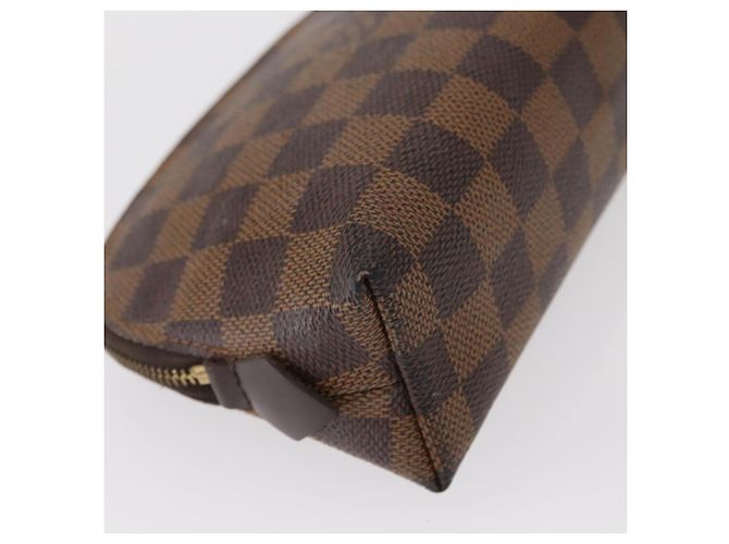 LOUIS VUITTON Pochette Cosmetica PM Damier Ebene N47516 Auth LV 155421 - vista 15