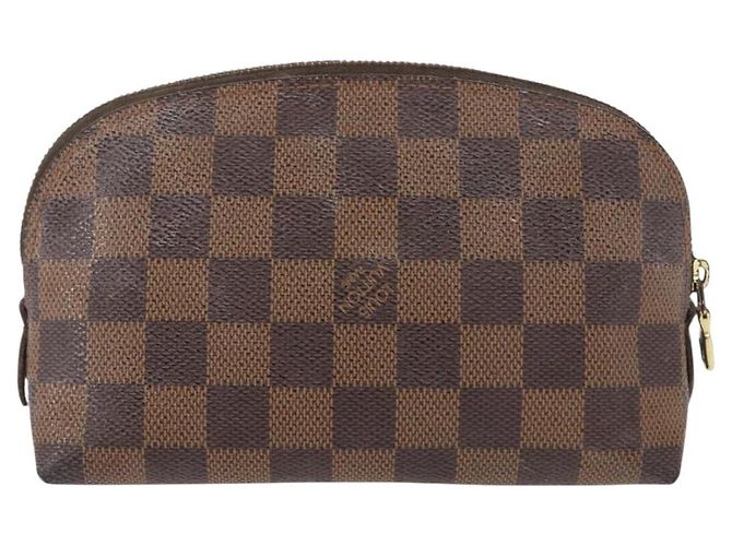 LOUIS VUITTON Pochette Cosmetica PM Damier Ebene N47516 Auth LV 155421 - vista 2
